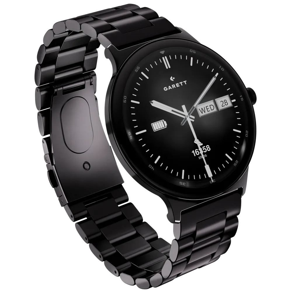 Smartwatch Garett Quantum czarny stalowy thumbnail 2
