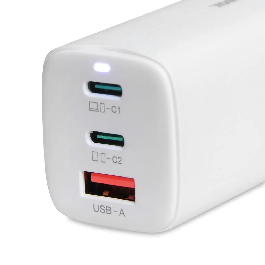 ŁADOWARKA SIECIOWA I-BOX C-65 GAN 65W KABEL, WHITE thumbnail 2