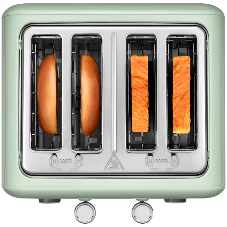 BUYDEEM Toster na 4 kromki, DT640E, Cozy Greenish, EU thumbnail 3