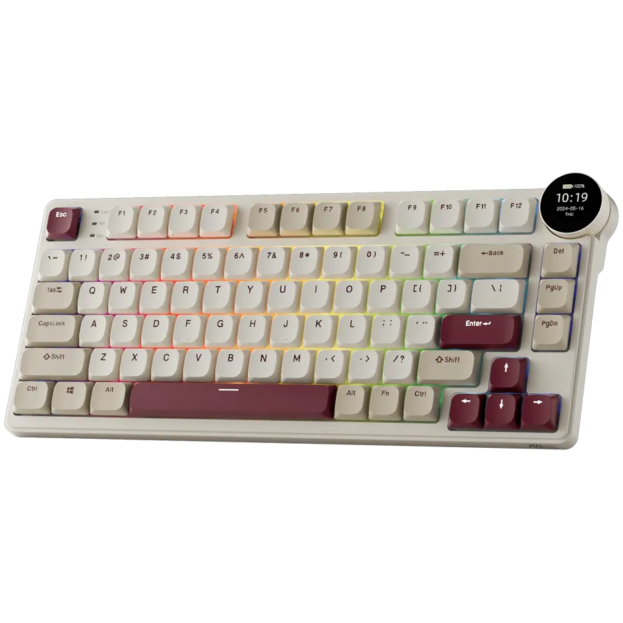 ROYAL KLUDGE RK N80 Rosy Clouds Gaming Keyboard Brown switch thumbnail 2