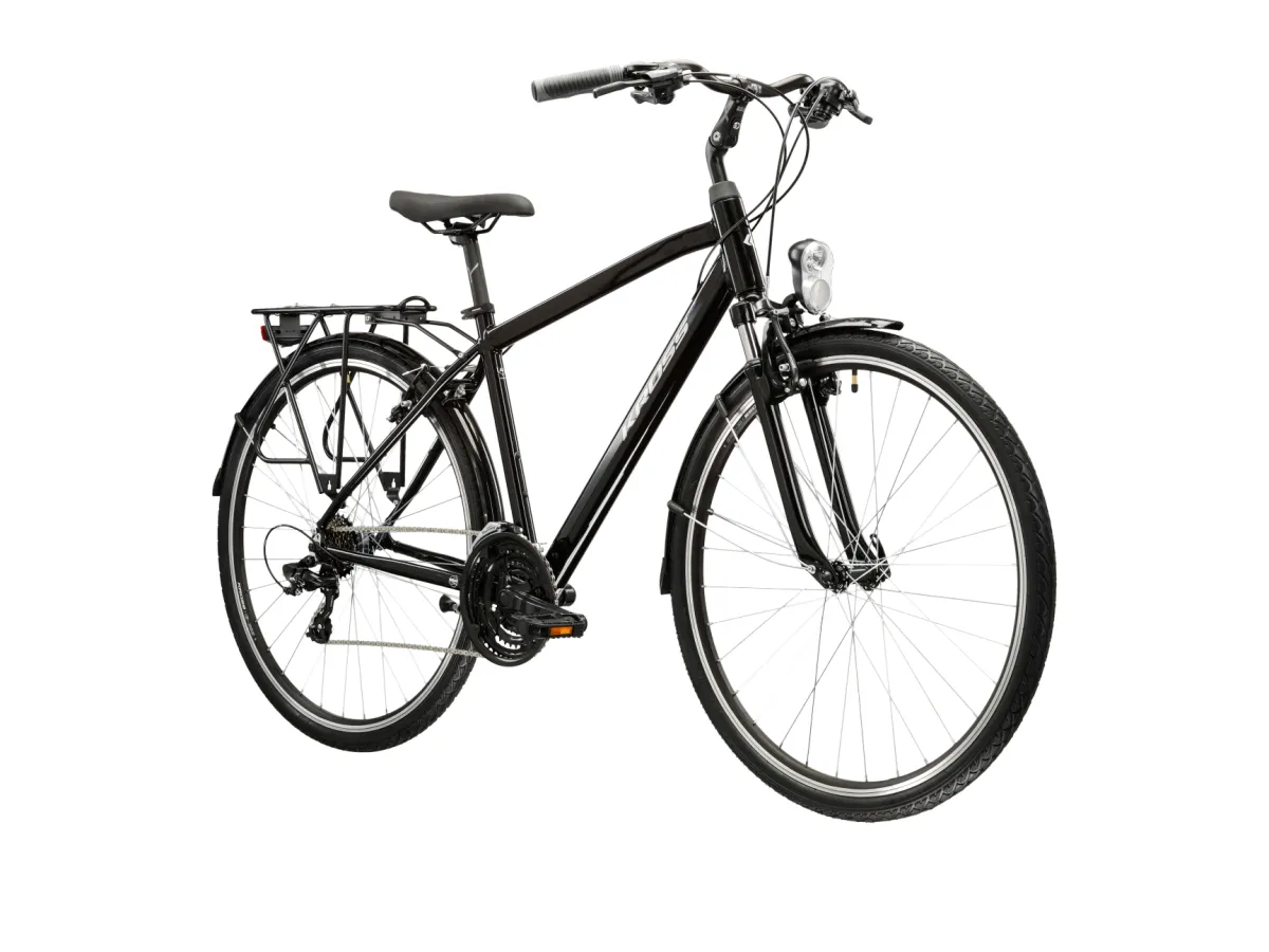 Rower trekkingowy KROSS Trans 1.0 rozmiar M Czarny Srebrny thumbnail 2