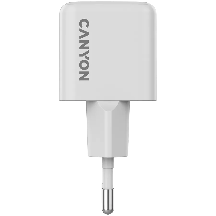 CANYON Ładowarka sieciowa CU20C GaN 20W 1xPD EU Biała thumbnail 3