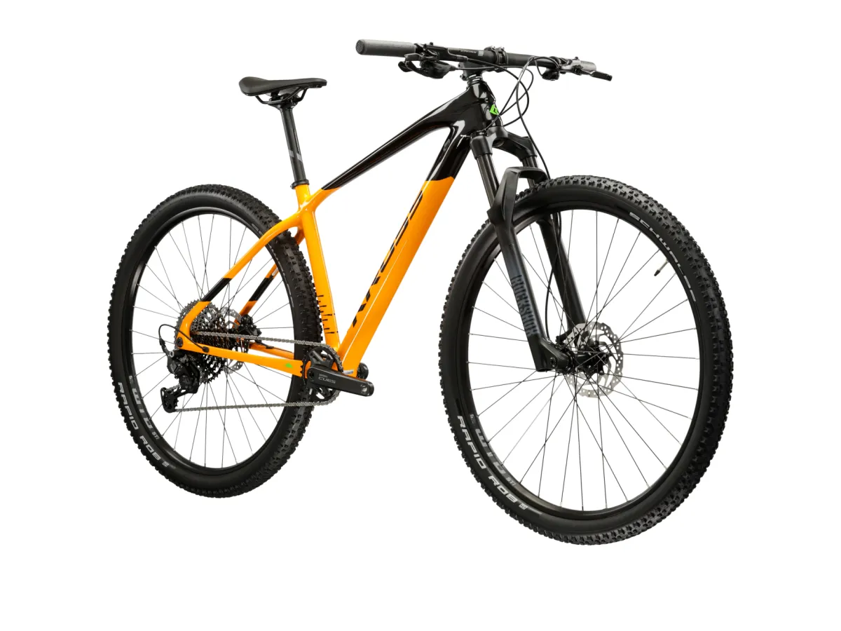 Rower górski MTB XC KROSS Level 7.0 rozmiar M Pomarańczowy Czarny thumbnail 2