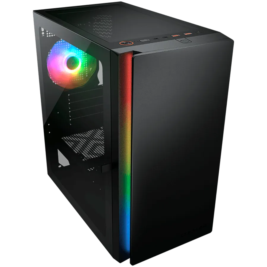 COUGAR Obudowa Purity RGB, Mini Tower, 1x ARGB, Czarna thumbnail 2