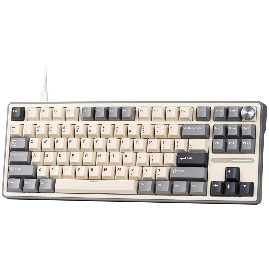 ROYAL KLUDGE R87Pro Half Grey Gaming Keyboard Brown switch thumbnail 2