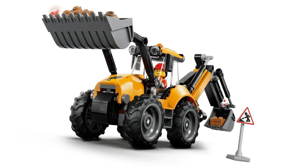 LEGO City 60480 - Żółta koparko-ładowarka thumbnail 2
