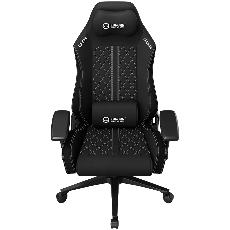 LORGAR Fotel Gamingowy Advanced CHA41, Czarno Biały thumbnail 2