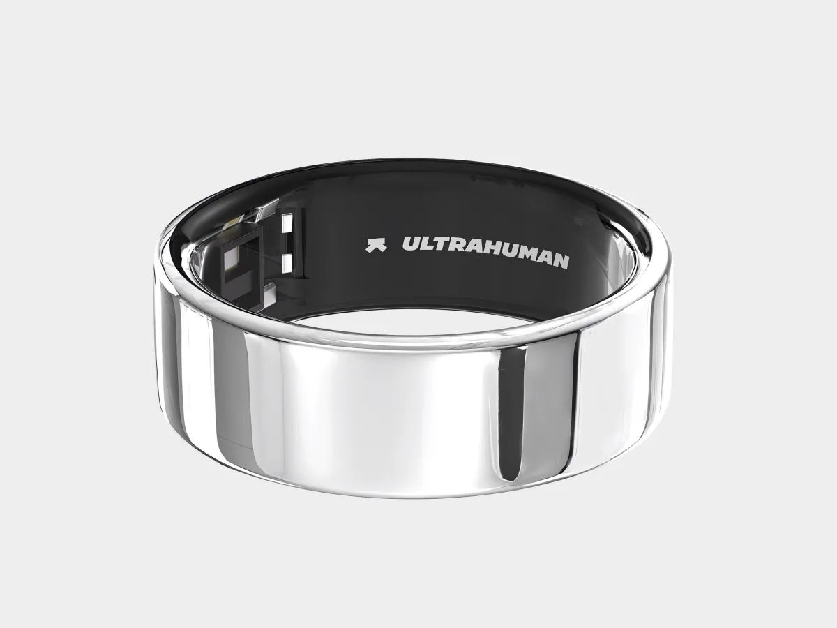 Smart ring Ultrahuman Ring Air srebrny inteligentny pierścień rozmiar 9 thumbnail 2