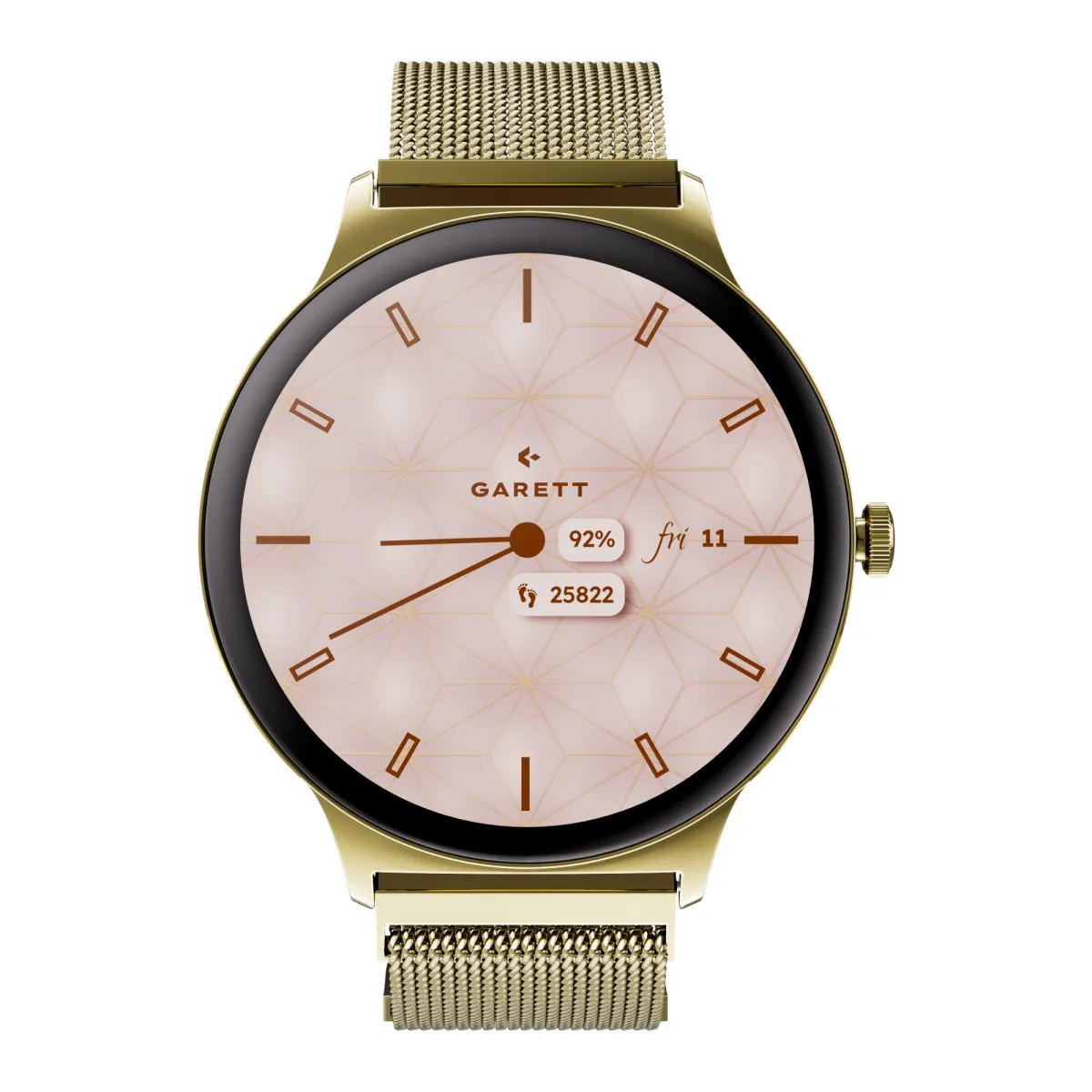 Smartwatch Garett Verona 2 złoty mesh thumbnail 3