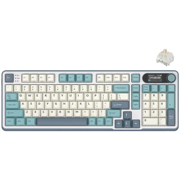 ROYAL KLUDGE RK-S98 Light Cloud Gaming Keyboard Beige switch