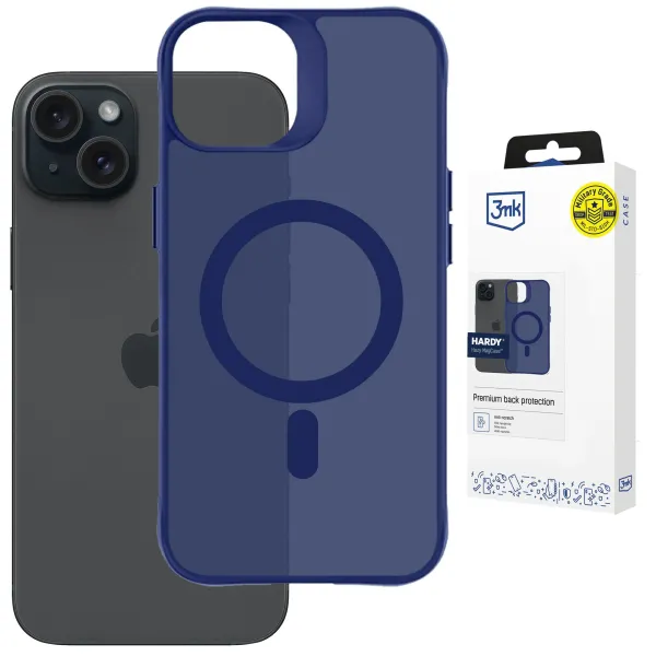 Apple iPhone 15 - 3mk Hardy Hazy MagCase Blue