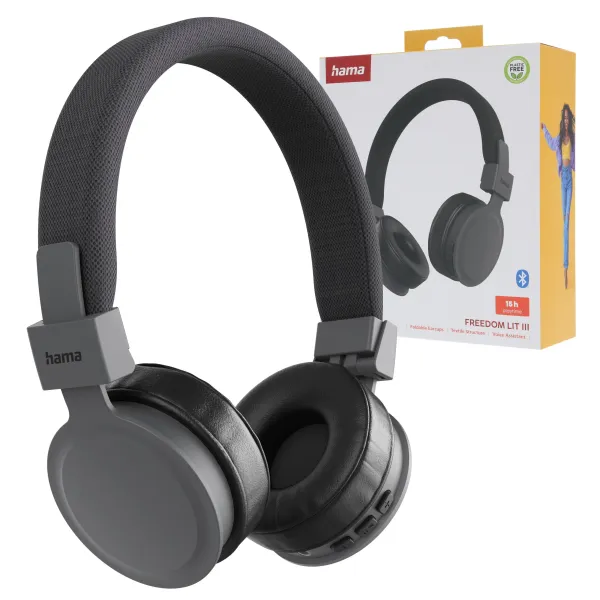 HAMA SŁUCHAWKI NAUSZNE BLUETOOTH FREEDOM LIT III NEW CZARNE Z MIKROFONEM