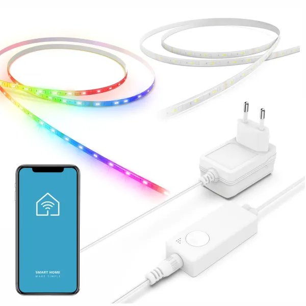 HAMA TAŚMA LED SMART WIFI WLAN RGB ŚCIEMNIALNA MATTER 16 MILIONÓW KOLORÓW