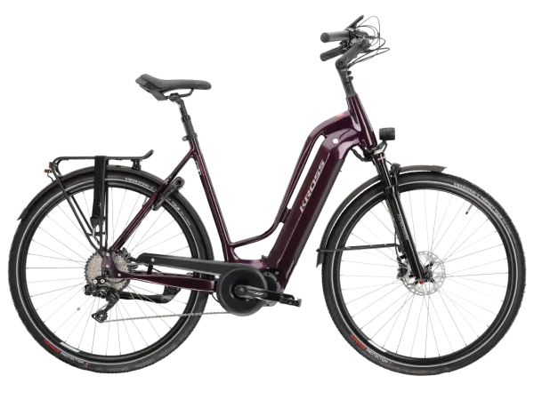 Rower elektryczny KROSS Trans Hybrid Prestige rozmiar L Fioletowy