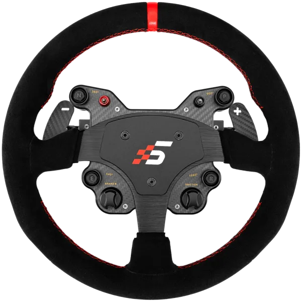 SIMAGIC Kierownica GT1 330mm, R-typ, QR70, magnetyczne łopatki, zamsz, S210