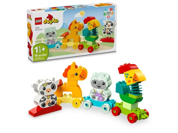 Klocki LEGO Duplo 10412 - Pociąg ze zwierzątkami