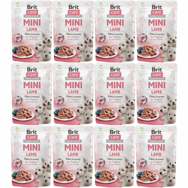 BRIT Care Mini Puppy Lamb - mokra karma dla psa - 12x85 g