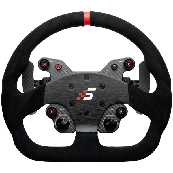 SIMAGIC Kierownica GT1 D-typ 330 mm, QR70, magnetyczne łopatki, zamsz, S212