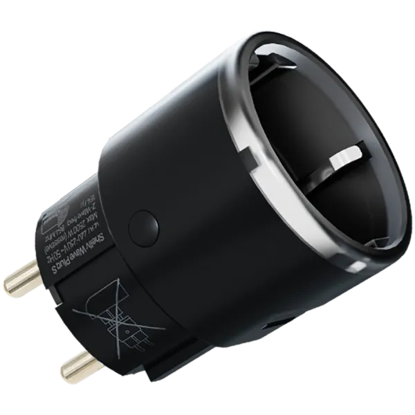 SHELLY Wave Plug S Black LR inteligentne gniazdko czarne