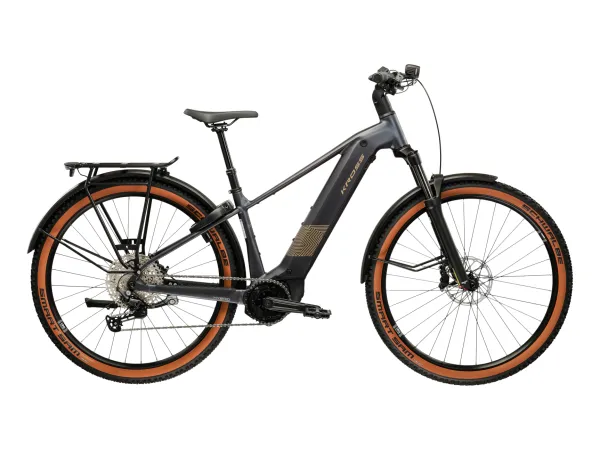 Rower elektryczny KROSS Influx Suv Hyb 4.0 800 rozmiar M Grafitowy Złoty