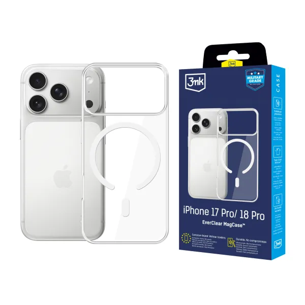 Apple iPhone 17 Pro / 18 Pro - 3mk EverClear MagCase