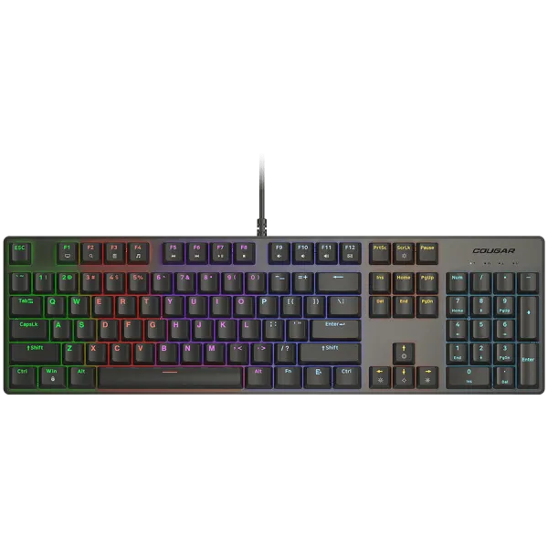COUGAR Klawiatura Gamingowa Ultimus EX, RGB, USB, Czarna