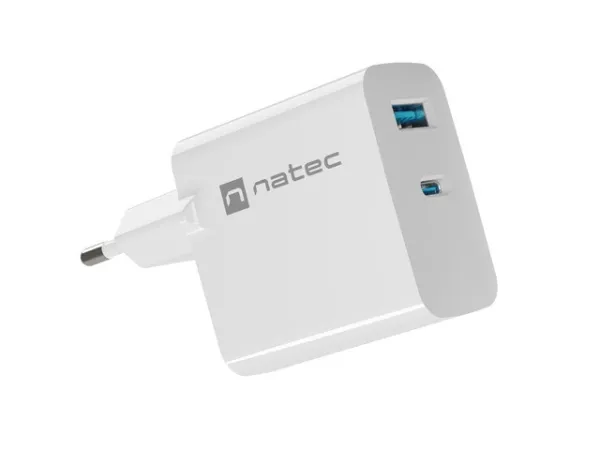 NATEC ŁADOWARKA RIBERA GAN 1X USB-A   1X USB-C 65W