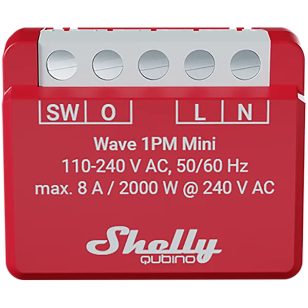 SHELLY Wave 1PM Mini 1-kanałowy moduł z pomiarem mocy