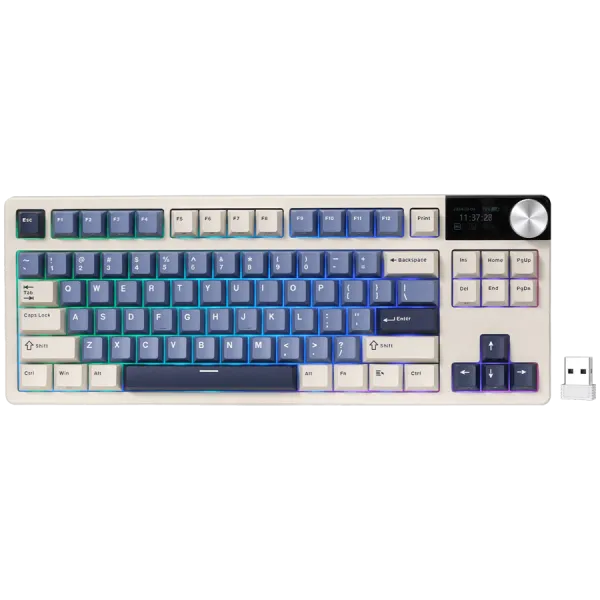 ROYAL KLUDGE RK S85 Horizon Blue Gaming Keyboard Beige switch