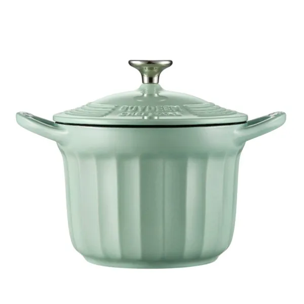 BUYDEEM Emaliowane naczynie żeliwne 1,8L, CP541, Cozy Greenish