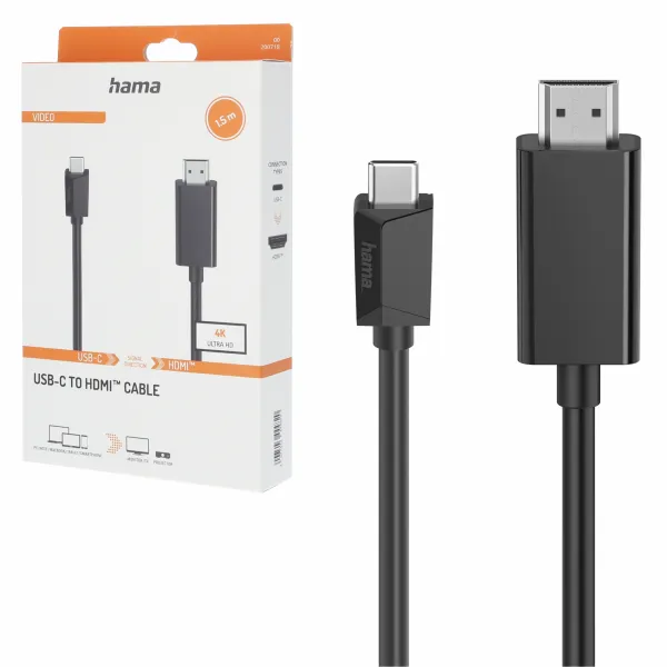 Hama Kabel Usb-C - Hdmi 4K 1,5M Przejściówka