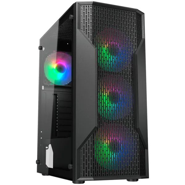 COUGAR Obudowa MX110 RGB, Midi Tower, Czarna