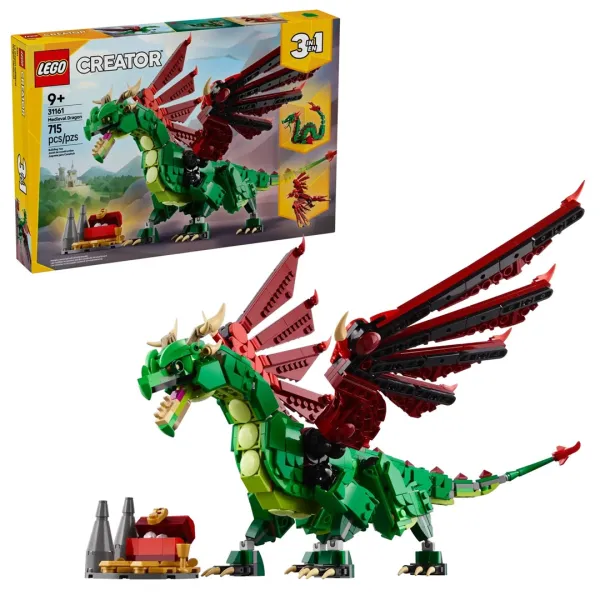 Klocki LEGO Creator 3w1 31161 - Średniowieczny smok