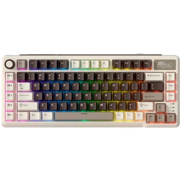 ROYAL KLUDGE RK L75 Mocha Grey Gaming Keyboard Cream switch