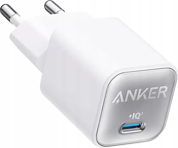 Ładowarka sieciowa ANKER 511 Nano 3 30W ActiveShield 2.0 GaN 1xUSB-C Czarna