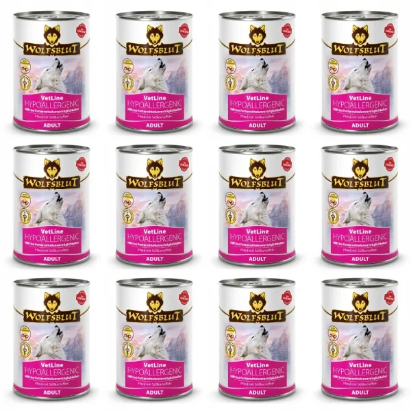 Mokra karma dla psa WOLFSBLUT VetLine Hypoallergenic 12 x 395g
