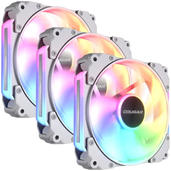 COUGAR Wentylator Modu?owy Apolar 120 ARGB Elite, 3 szt. 120 mm, Bia?y