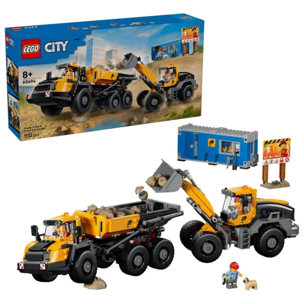 LEGO City 60494 - Wywrotka i Ładowarka Czołowa