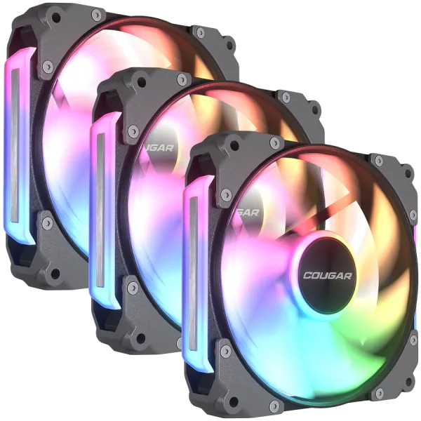 COUGAR Wentylator Modu?owy Apolar 120 ARGB Elite, 3 szt. 120 mm, Czarny