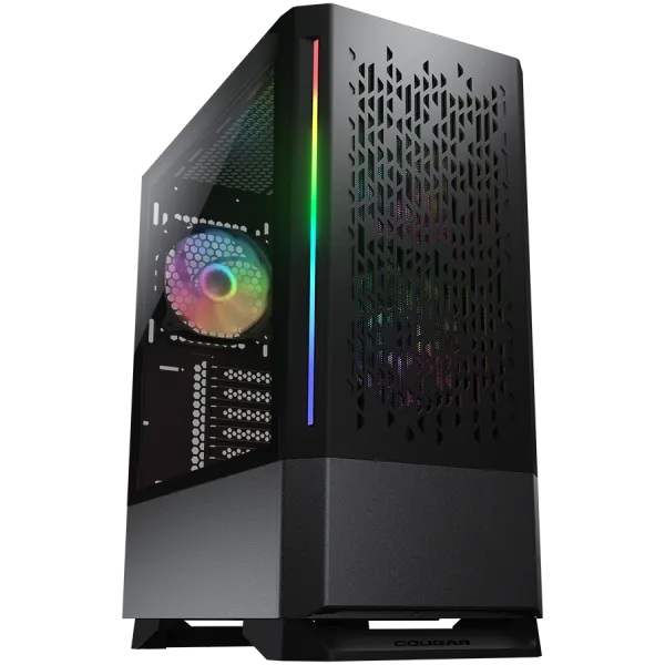 COUGAR Obudowa MX430 Air RGB, Midi Tower, 3x ARGB, Czarna