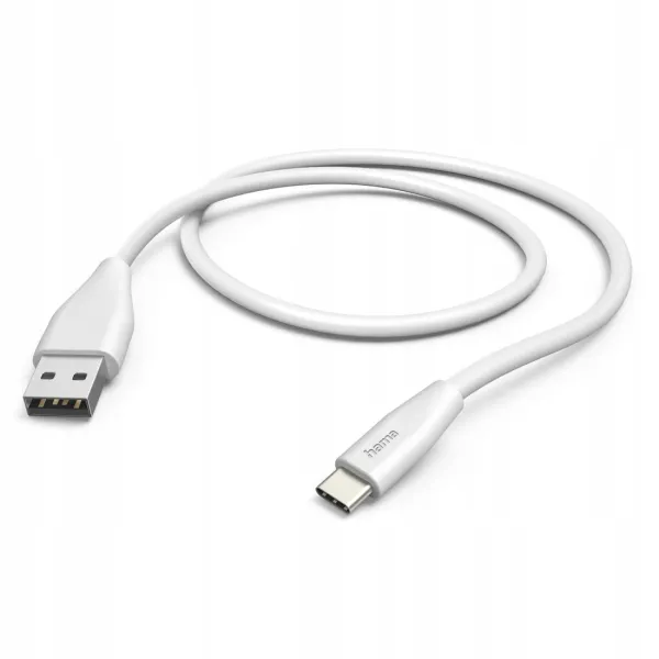 Hama Kabel do telefonu USB-A typ-C ładujący / data 1,5 m biały