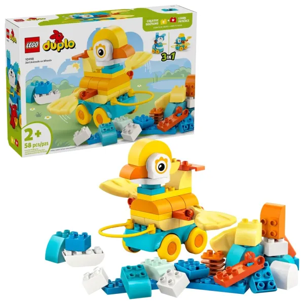 LEGO Duplo 10448 - 3 w 1 Zwierzątka na kółkach