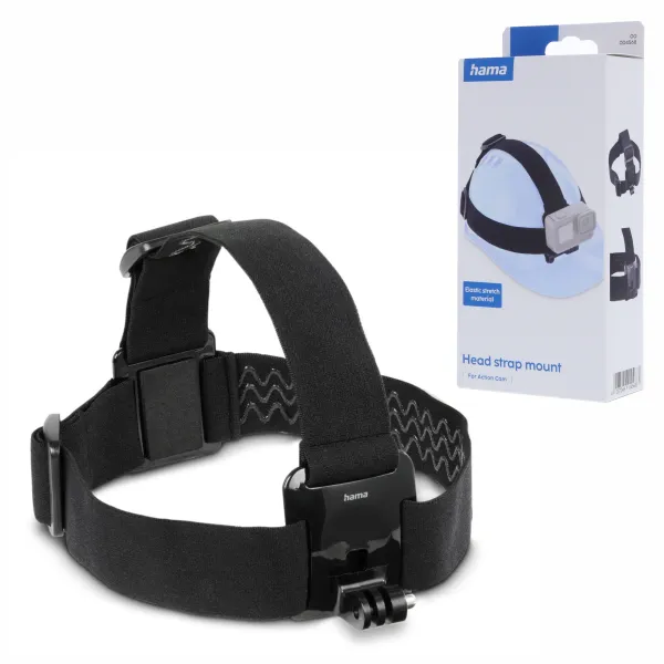 HAMA PAS NA GŁOWĘ I KASK  Z UCHWYTEM DO KAMERY SPORTOWEJ GOPRO OPASKA