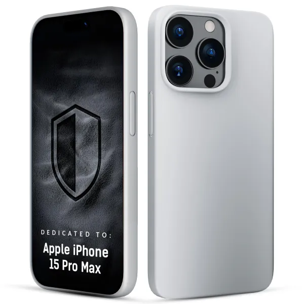 Apple iPhone 15 Pro Max - 3mk Hardy Mellow MagCase Silver-White