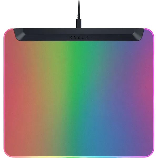 Razer Firefly V2 Pro, Fully Illuminated RGB Gaming Mouse Mat, Edge-to-Edge Backlit Design, 15-Zone Chroma Lighting, Integrated USB 2.0 Port