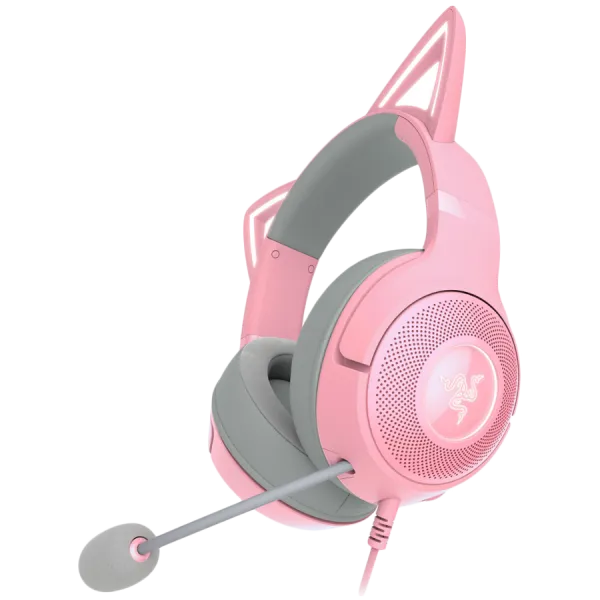 RAZER Słuchawki Gamingowe Kraken Kitty V2, Różowe