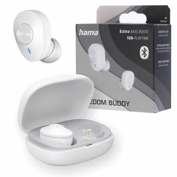 Słuchawki dokanałowe bezprzewodowe bluetooth Hama Freedom Buddy mikrofon
