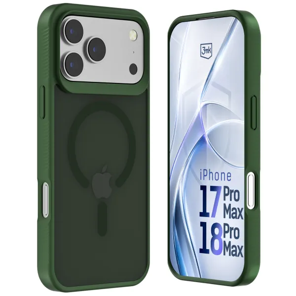 Apple iPhone 17 Pro Max/ 18 Pro Max - 3mk Hardy Hazy MagCase Green