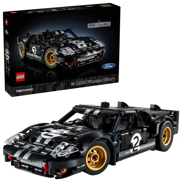 Klocki LEGO Technic 42223 - Samochód wyścigowy 1966 Ford GT40 MKII