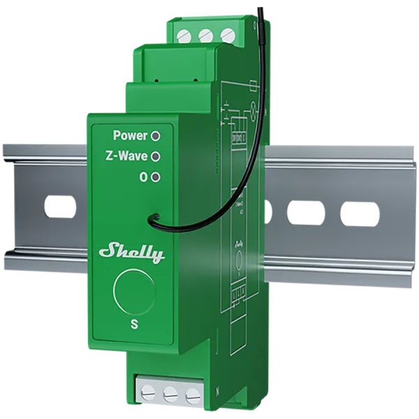 SHELLY Wave Pro Dimmer 1PM 1-kanałowy sterownik do sterowania oświetleniem z pomiarem mocy